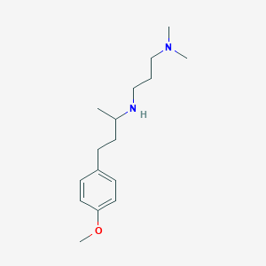molecular formula C16H28N2O B3853329 N'-[3-(4-methoxyphenyl)-1-methylpropyl]-N,N-dimethyl-1,3-propanediamine 