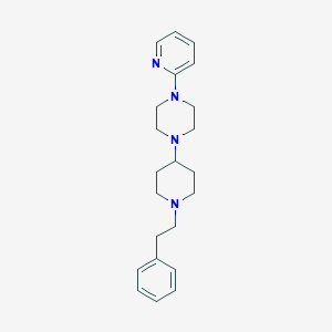 molecular formula C22H30N4 B3853334 1-[1-(2-phenylethyl)-4-piperidinyl]-4-(2-pyridinyl)piperazine 