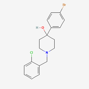 molecular formula C18H19BrClNO B3853353 4-(4-bromophenyl)-1-(2-chlorobenzyl)-4-piperidinol 