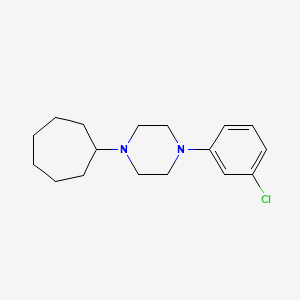 1-(3-chlorophenyl)-4-cycloheptylpiperazine