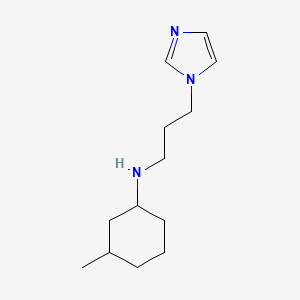 molecular formula C13H23N3 B3853365 N-[3-(1H-imidazol-1-yl)propyl]-3-methylcyclohexanamine 