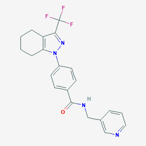 N-(pyridin-3-ylmethyl)-4-[3-(trifluoromethyl)-4,5,6,7-tetrahydroindazol-1-yl]benzamide