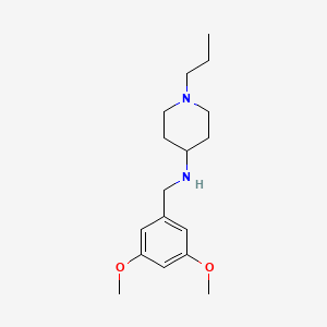 molecular formula C17H28N2O2 B3853391 N-(3,5-dimethoxybenzyl)-1-propyl-4-piperidinamine 