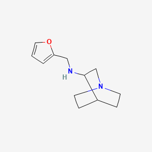 molecular formula C12H18N2O B3853400 N-(2-furylmethyl)quinuclidin-3-amine 