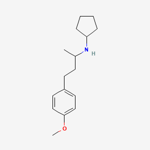 molecular formula C16H25NO B3853413 N-[3-(4-methoxyphenyl)-1-methylpropyl]cyclopentanamine 