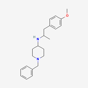 molecular formula C22H30N2O B3853432 1-benzyl-N-[2-(4-methoxyphenyl)-1-methylethyl]-4-piperidinamine 