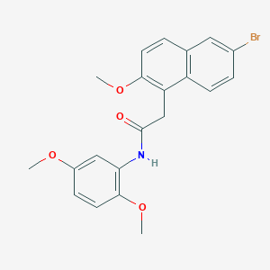 2-(6-bromo-2-methoxy-1-naphthyl)-N-(2,5-dimethoxyphenyl)acetamide