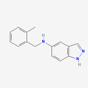 molecular formula C15H15N3 B3853452 N-(2-methylbenzyl)-1H-indazol-5-amine 