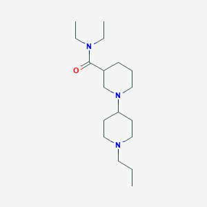 molecular formula C18H35N3O B3853480 N,N-diethyl-1'-propyl-1,4'-bipiperidine-3-carboxamide 