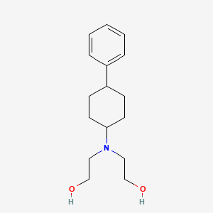 molecular formula C16H25NO2 B3853516 2,2'-[(4-phenylcyclohexyl)imino]diethanol 