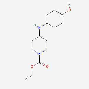 molecular formula C14H26N2O3 B3853526 ethyl 4-[(4-hydroxycyclohexyl)amino]-1-piperidinecarboxylate 