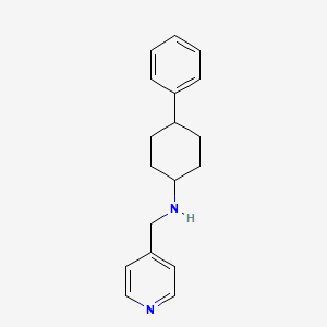 molecular formula C18H22N2 B3853536 (4-phenylcyclohexyl)(4-pyridinylmethyl)amine 