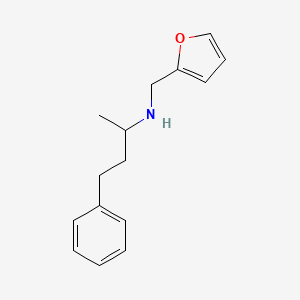 molecular formula C15H19NO B3853556 (2-furylmethyl)(1-methyl-3-phenylpropyl)amine 