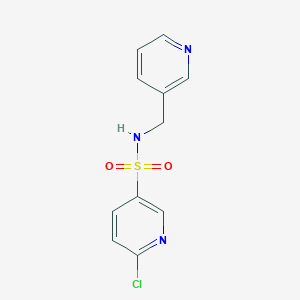 molecular formula C11H10ClN3O2S B385356 6-chloro-N-(3-pyridinylmethyl)-3-pyridinesulfonamide 