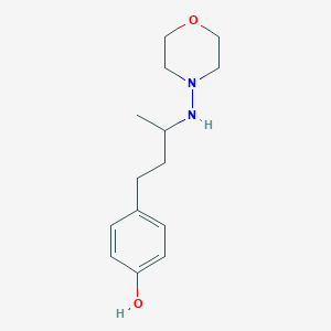 molecular formula C14H22N2O2 B3853562 4-[3-(4-morpholinylamino)butyl]phenol 