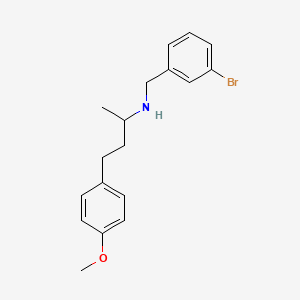 molecular formula C18H22BrNO B3853571 (3-bromobenzyl)[3-(4-methoxyphenyl)-1-methylpropyl]amine 