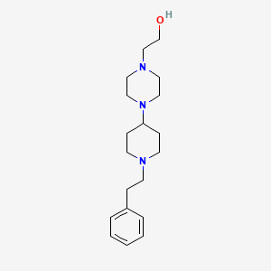 molecular formula C19H31N3O B3853590 2-{4-[1-(2-phenylethyl)-4-piperidinyl]-1-piperazinyl}ethanol 