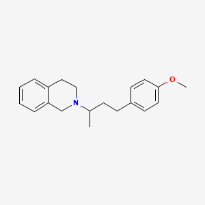 molecular formula C20H25NO B3853604 2-[3-(4-methoxyphenyl)-1-methylpropyl]-1,2,3,4-tetrahydroisoquinoline 