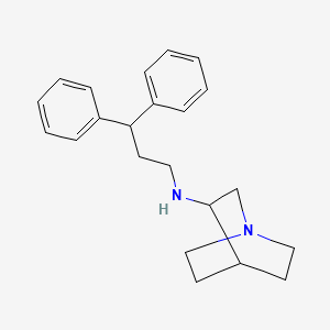 molecular formula C22H28N2 B3853611 N-(3,3-diphenylpropyl)quinuclidin-3-amine 