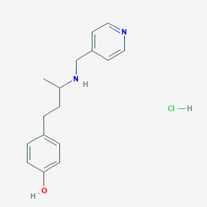 molecular formula C16H21ClN2O B3853615 4-{3-[(4-pyridinylmethyl)amino]butyl}phenol hydrochloride 