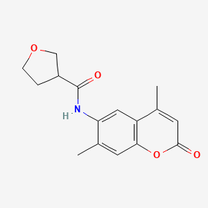 N-(4,7-dimethyl-2-oxo-2H-chromen-6-yl)tetrahydrofuran-3-carboxamide