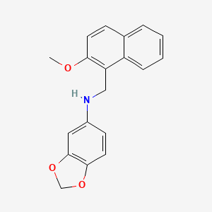 1,3-benzodioxol-5-yl[(2-methoxy-1-naphthyl)methyl]amine