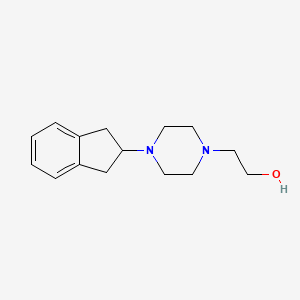 molecular formula C15H22N2O B3853658 2-[4-(2,3-dihydro-1H-inden-2-yl)-1-piperazinyl]ethanol 