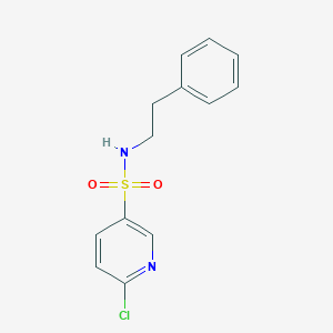 6-chloro-N-(2-phenylethyl)-3-pyridinesulfonamide