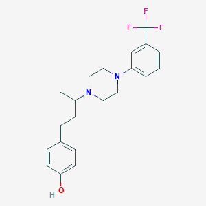 4-(3-{4-[3-(trifluoromethyl)phenyl]-1-piperazinyl}butyl)phenol