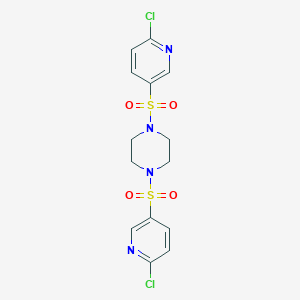 1,4-Bis[(6-chloropyridin-3-yl)sulfonyl]piperazine