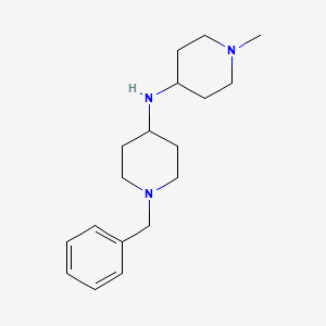 molecular formula C18H29N3 B3853762 1-benzyl-N-(1-methyl-4-piperidinyl)-4-piperidinamine 