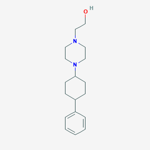 molecular formula C18H28N2O B3853766 2-[4-(4-phenylcyclohexyl)-1-piperazinyl]ethanol 