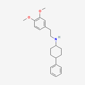 molecular formula C22H29NO2 B3853773 N-[2-(3,4-dimethoxyphenyl)ethyl]-4-phenylcyclohexanamine 