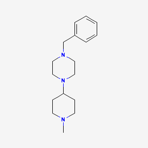 molecular formula C17H27N3 B3853796 1-benzyl-4-(1-methyl-4-piperidinyl)piperazine 