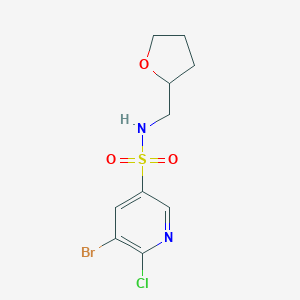 5-bromo-6-chloro-N-(tetrahydro-2-furanylmethyl)-3-pyridinesulfonamide