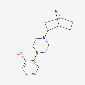 molecular formula C18H26N2O B3853808 1-bicyclo[2.2.1]hept-2-yl-4-(2-methoxyphenyl)piperazine 