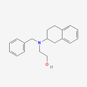 molecular formula C19H23NO B3853826 2-[benzyl(1,2,3,4-tetrahydro-2-naphthalenyl)amino]ethanol 