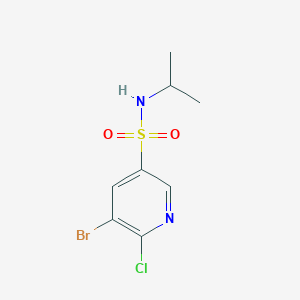 5-bromo-6-chloro-N-propan-2-ylpyridine-3-sulfonamide