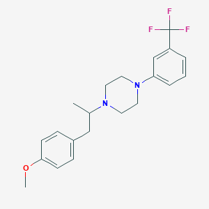 molecular formula C21H25F3N2O B3853854 1-[2-(4-methoxyphenyl)-1-methylethyl]-4-[3-(trifluoromethyl)phenyl]piperazine 