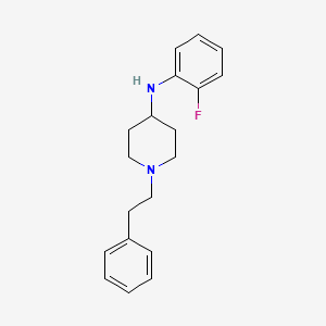 molecular formula C19H23FN2 B3853857 N-(2-氟苯基)-1-(2-苯乙基)-4-哌啶胺 CAS No. 864422-91-3