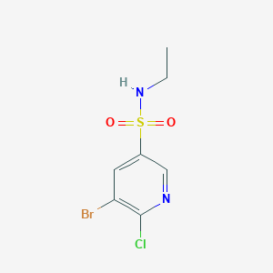molecular formula C7H8BrClN2O2S B385386 5-bromo-6-chloro-N-ethylpyridine-3-sulfonamide CAS No. 622814-98-6