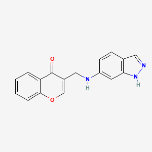 3-[(1H-indazol-6-ylamino)methyl]-4H-chromen-4-one