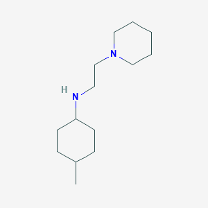 molecular formula C14H28N2 B3853880 (4-methylcyclohexyl)[2-(1-piperidinyl)ethyl]amine 