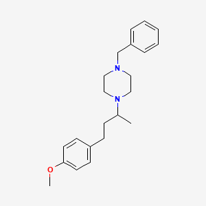 molecular formula C22H30N2O B3853898 1-benzyl-4-[3-(4-methoxyphenyl)-1-methylpropyl]piperazine 