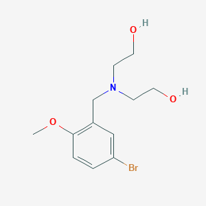 molecular formula C12H18BrNO3 B3853908 2,2'-[(5-bromo-2-methoxybenzyl)imino]diethanol 