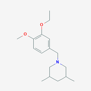 1-(3-ethoxy-4-methoxybenzyl)-3,5-dimethylpiperidine