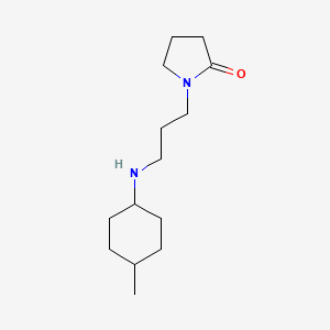 molecular formula C14H26N2O B3853914 1-{3-[(4-methylcyclohexyl)amino]propyl}-2-pyrrolidinone 