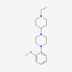 molecular formula C18H29N3O B3853923 1-(1-ethyl-4-piperidinyl)-4-(2-methoxyphenyl)piperazine 