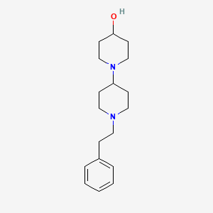 molecular formula C18H28N2O B3853928 1'-(2-phenylethyl)-1,4'-bipiperidin-4-ol 