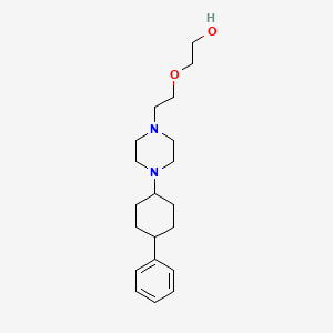 molecular formula C20H32N2O2 B3853935 2-{2-[4-(4-phenylcyclohexyl)-1-piperazinyl]ethoxy}ethanol 